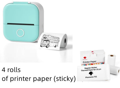 Portable Mini Thermal Label Printer, Bluetooth-compatible