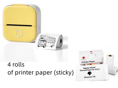 Portable Mini Thermal Label Printer, Bluetooth-compatible