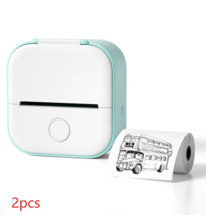 Portable Mini Thermal Label Printer, Bluetooth-compatible