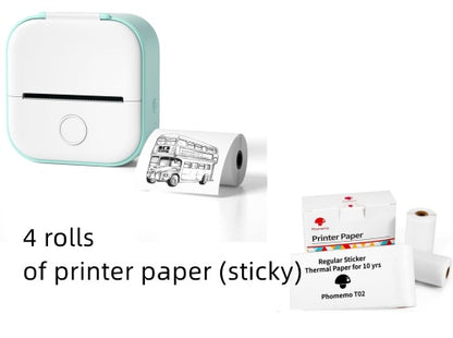 Portable Mini Thermal Label Printer, Bluetooth-compatible