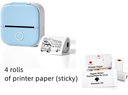 Portable Mini Thermal Label Printer, Bluetooth-compatible