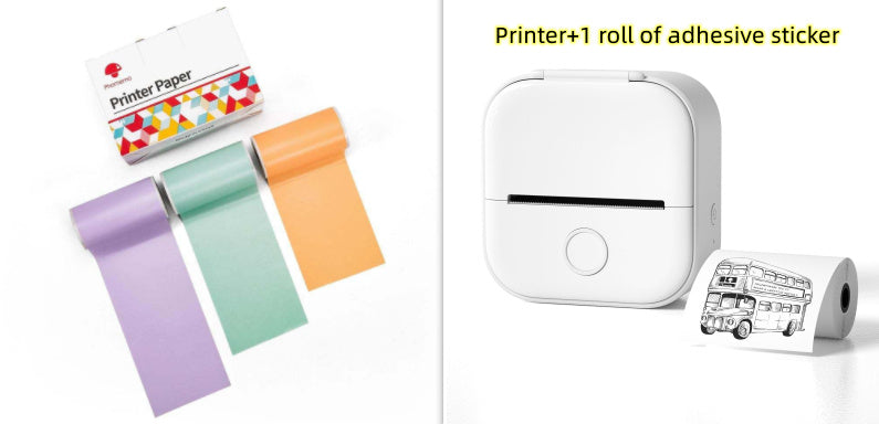 Portable Mini Thermal Label Printer, Bluetooth-compatible