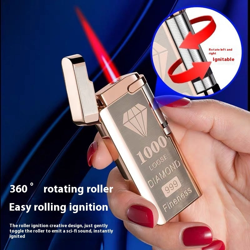 Inflatable Induction Windproof Touch Metal Electronic Lighter