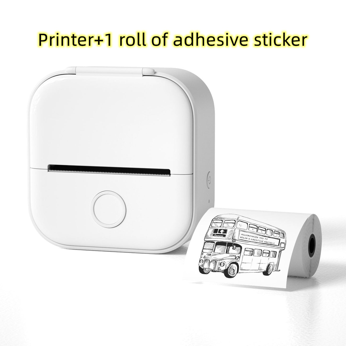 Portable Mini Thermal Label Printer, Bluetooth-compatible